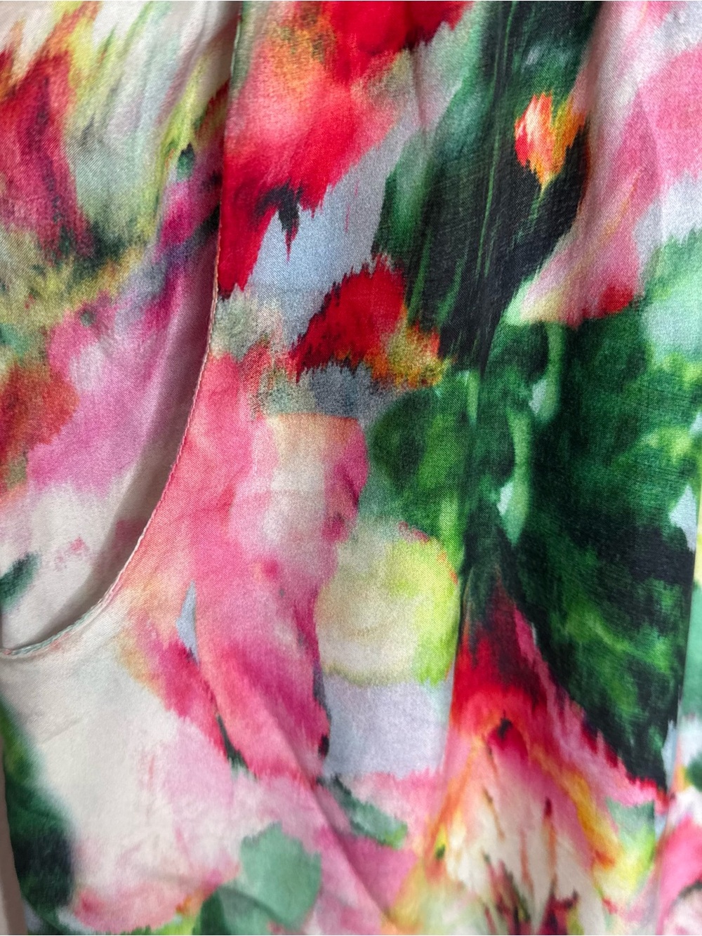 Anthro Fleur Wood 100% Silk Floral Wide Leg Sleeveless Wide Leg Jumpsuit Medium - Picture 4 of 11